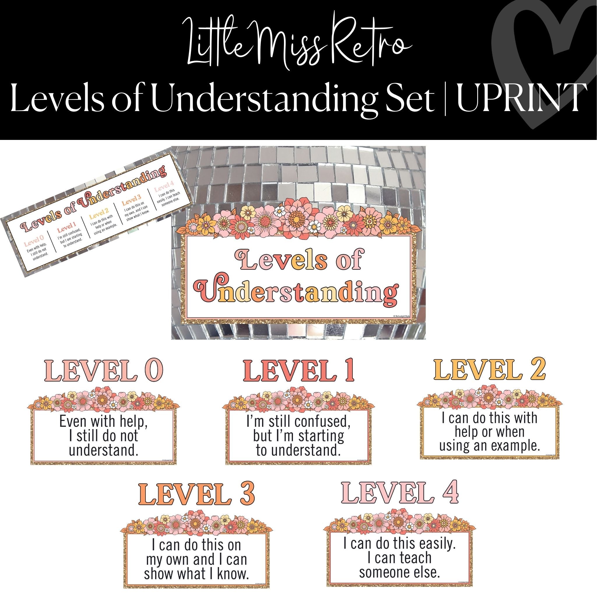 Levels Of Understanding Printable Poster