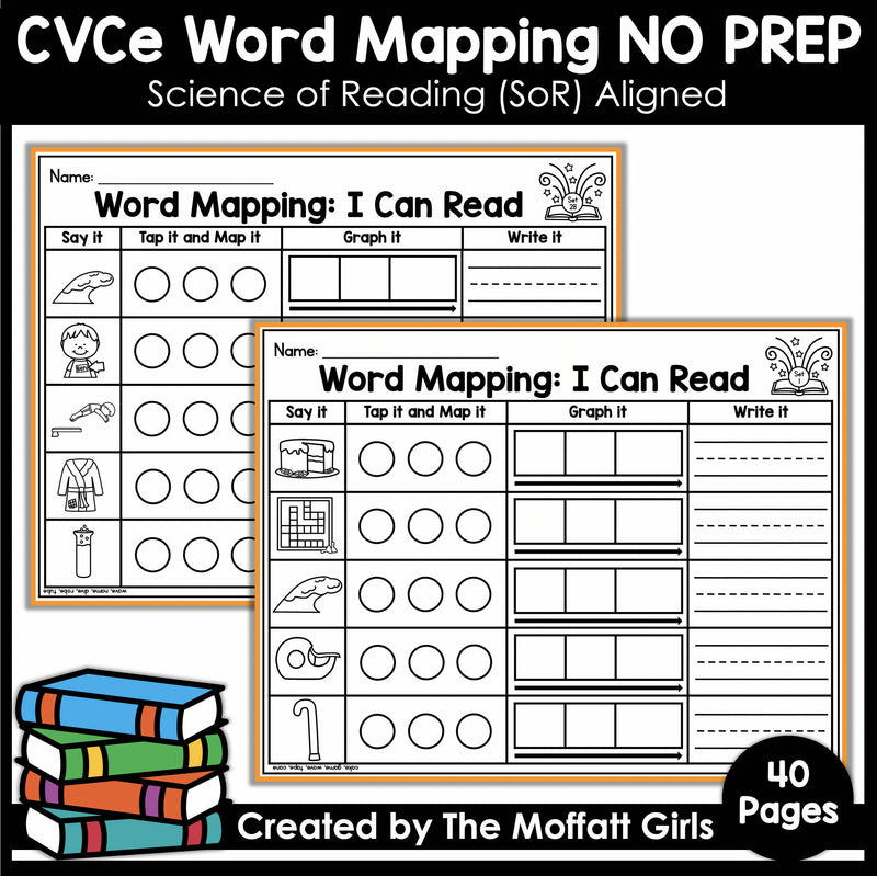 Word Mapping- CVCe Words by The Moffatt Girls