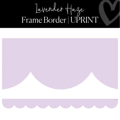 purple lavender scallop border