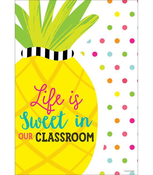 Simply Stylish Tropical 'Life is Sweet' Poster by UPRINT