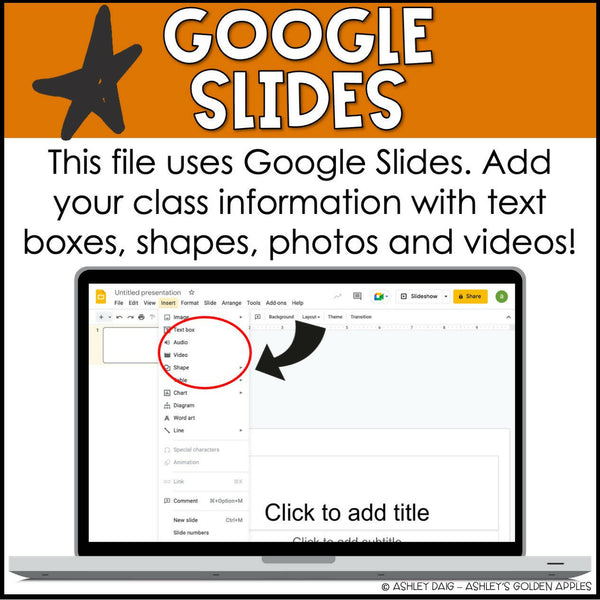 Editable Google Slides Templates | Fall Themed | Daily Agenda Slides ...