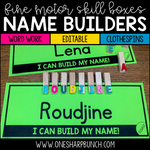 Fine Motor Skill Boxes Name Builders Clotheships by One Sharp Bunch