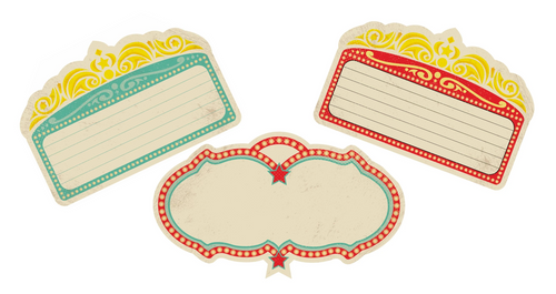 Marquee Editable Cut Out Vintage Circus by UPRINT