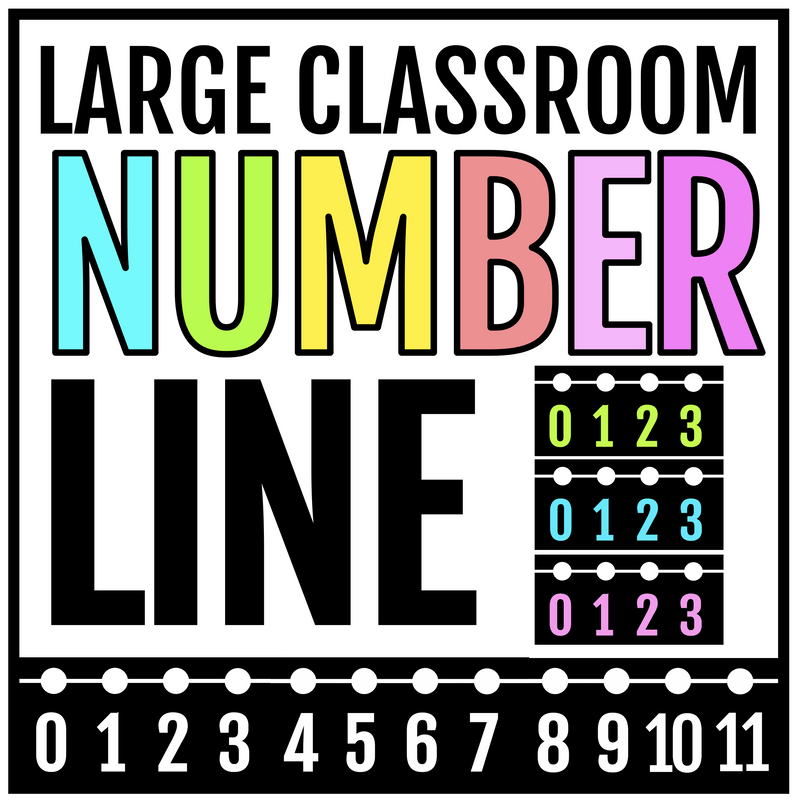 Large Classroom Number Line by Miss West Best