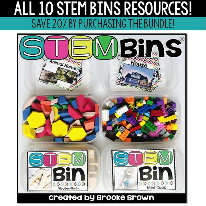 STEM Bins® MEGA BUNDLE - STEM Activities (K-5th Grade) Teach Outside the Box | Brooke Brown