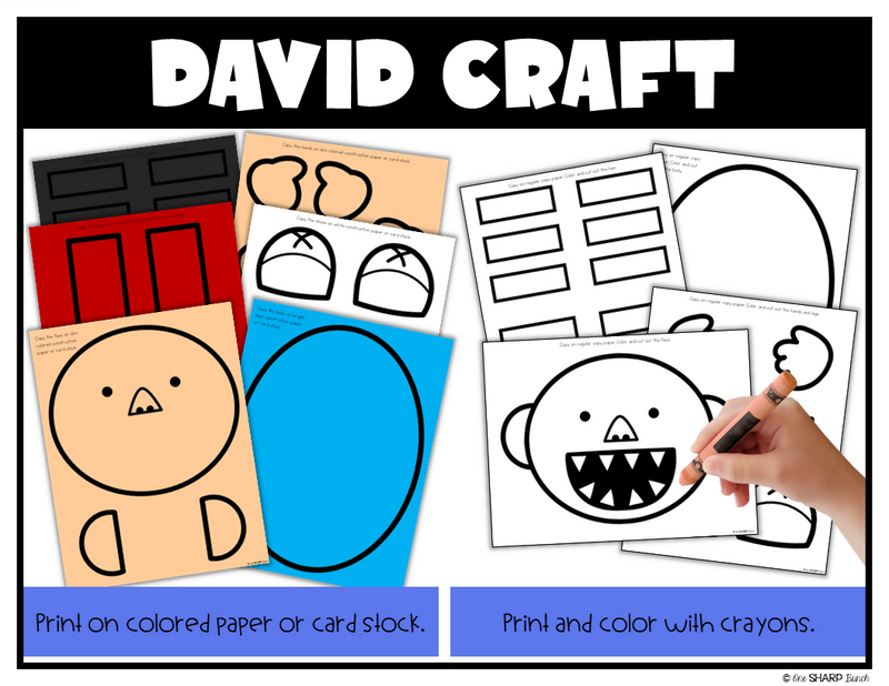 No David Goes to School Activities and Craft First Week of Back to School Rules | Printable Classroom Resource | One Sharp Bunch