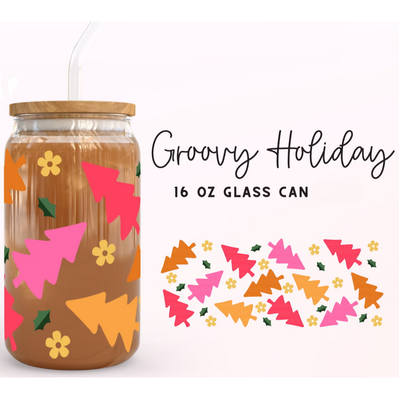 Groovy Holiday | Glass Can | Crafting by Mayra | Hey, TEACH!