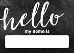 Hello! Name Tags | Industrial Chic | Schoolgirl Style | UPRINT