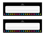 Name Tags and Nameplates | Neon Pop | UPRINT | Schoolgirl Style