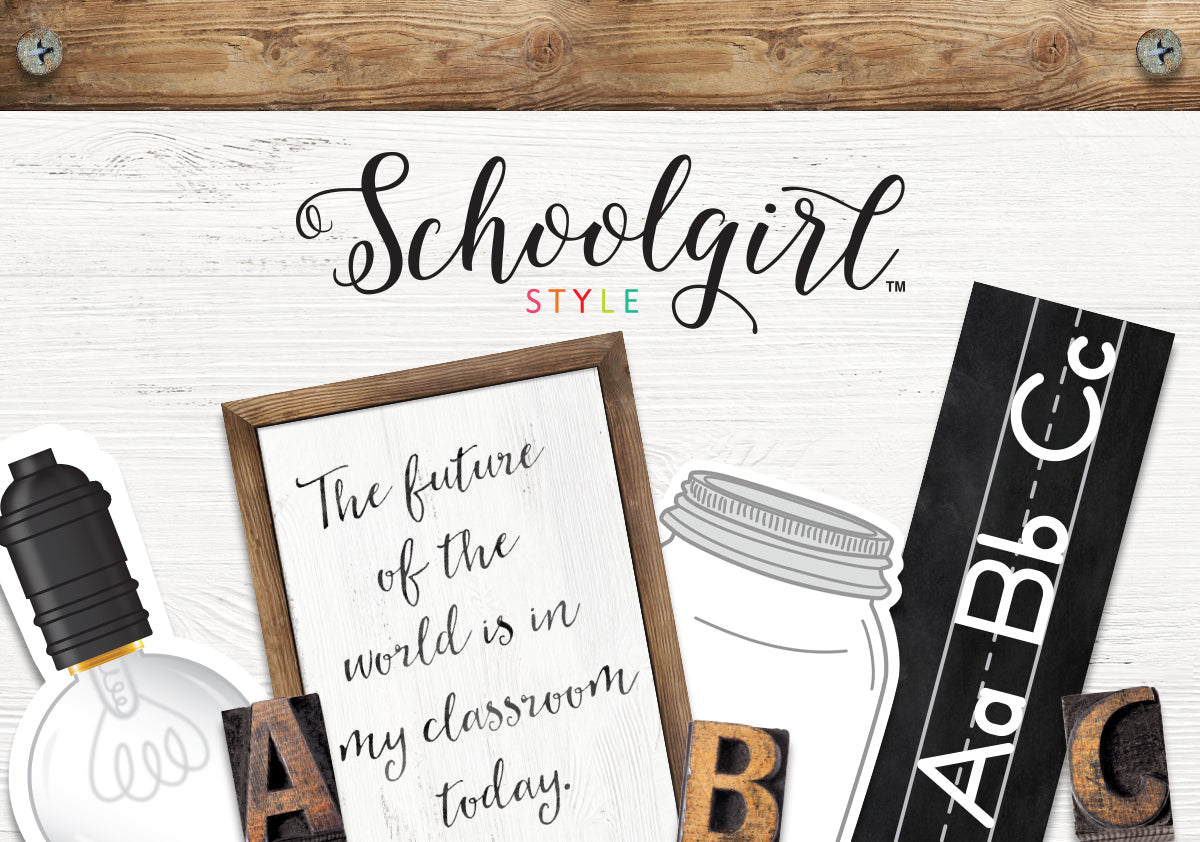 Industrial Chic Full UPRINT Bundle Printable Classroom Decor Tea