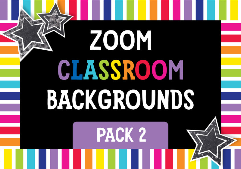 Schoolgirl Style - ZOOM Classroom Digital Backgrounds Pack 02