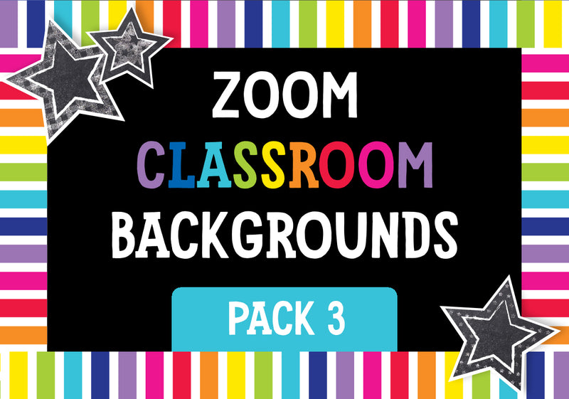 Schoolgirl Style - ZOOM Classroom Digital Backgrounds Pack 03
