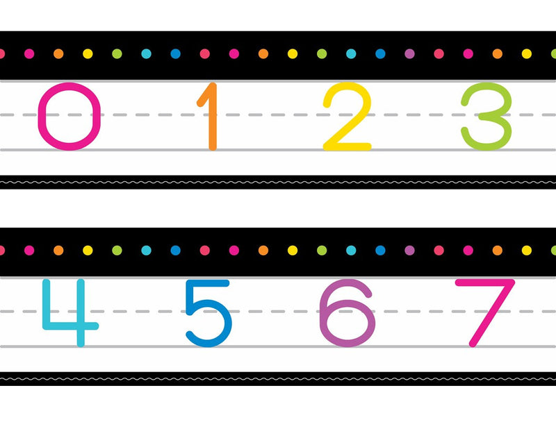 Number Line 0-120 Neon Pop by UPRINT