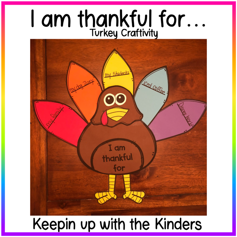 I am thankful for | Printable Classroom Resource | Keeping up with the Kinders