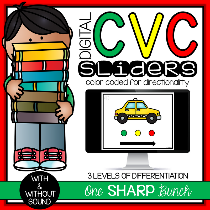 Digital CVC Sliders Color Coded for Directionality 3 Levels of Differentiation by One Sharp Bunch