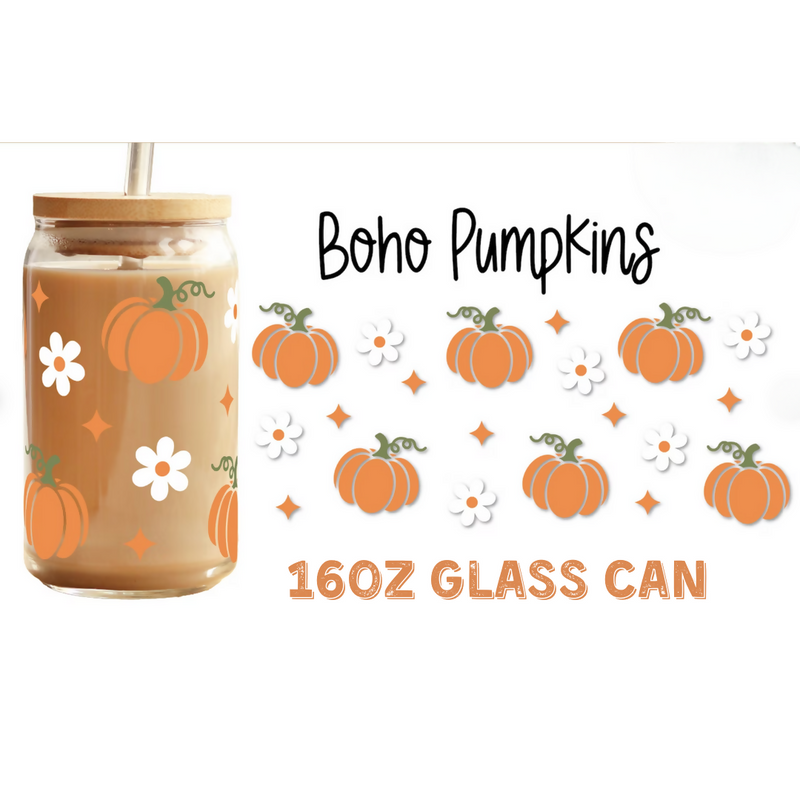 Boho Pumpkins | Glass Can | Crafting by Mayra | Hey, TEACH!