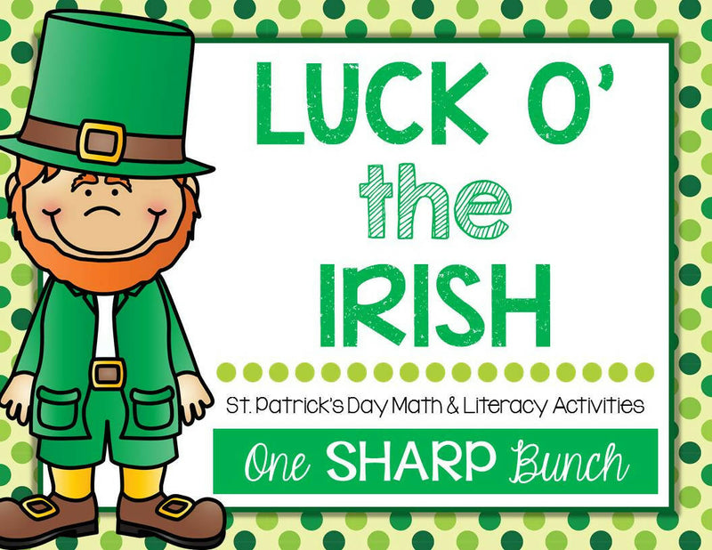 St. Patrick's Day Centers -St. Patrick's Day Math & Literacy Activities