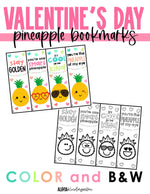 Valentine's Day Bookmarks: PINEAPPLES
