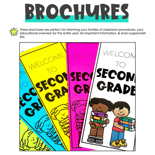 EDITABLE Back to School Brochure | Meet the Teacher | Open House | Printable Classroom Resource | Teaching with Aris