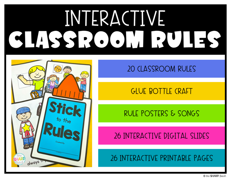Classroom Rules & Expectations First Week of Back to School Classroom Management