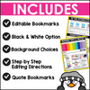 Penguins Editable Bookmarks | Printable Classroom Resource | The Bubbly Blonde Teacher