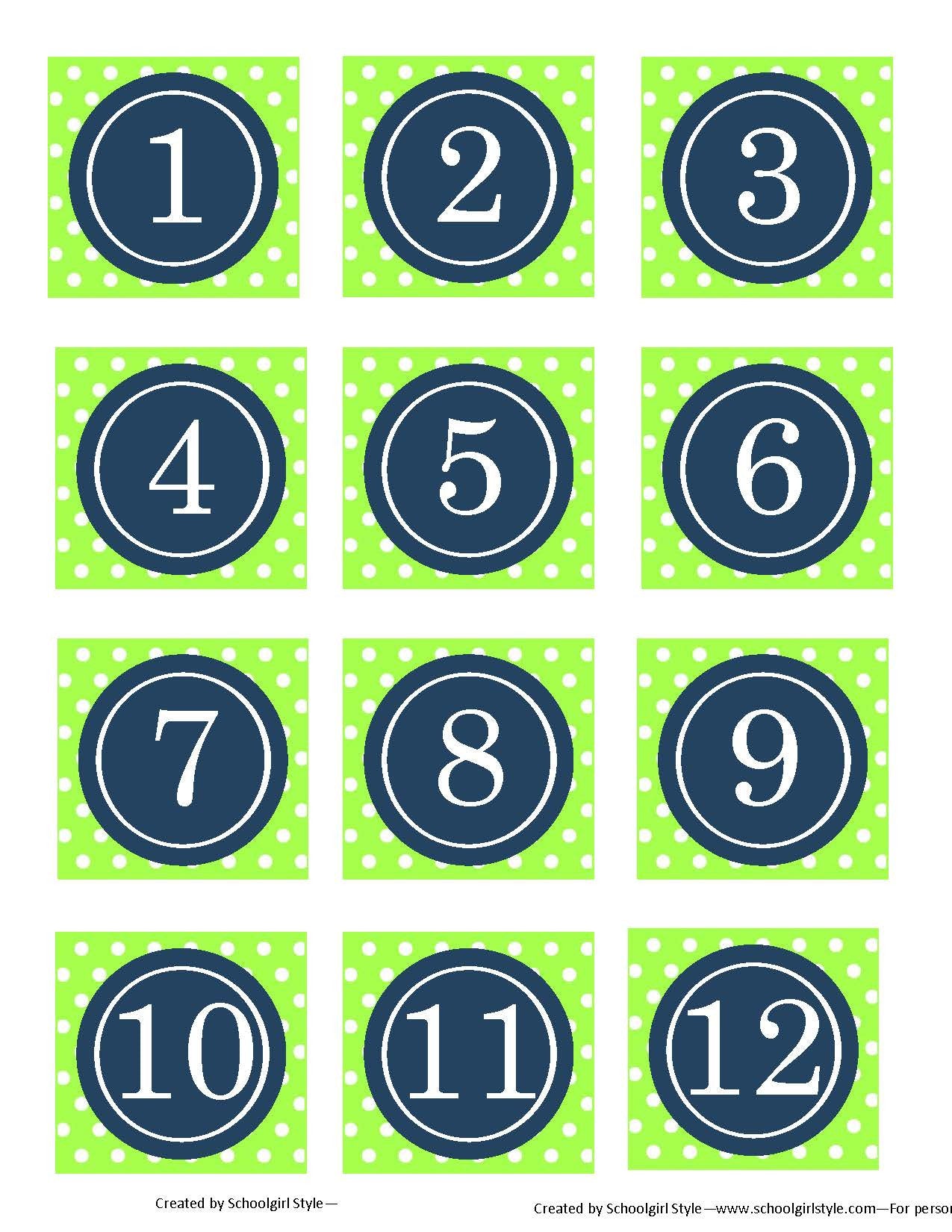 Calendar Pieces | Preppy Nautical Lime Green & Navy Blue | Schoolgirl Style calendar-pieces-preppy-nautical-lime-green-navy-blue-schoolgirl-style