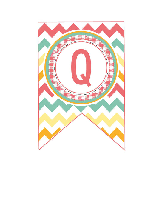 Banner Letters Hello Sunshine Coral by UPRINT