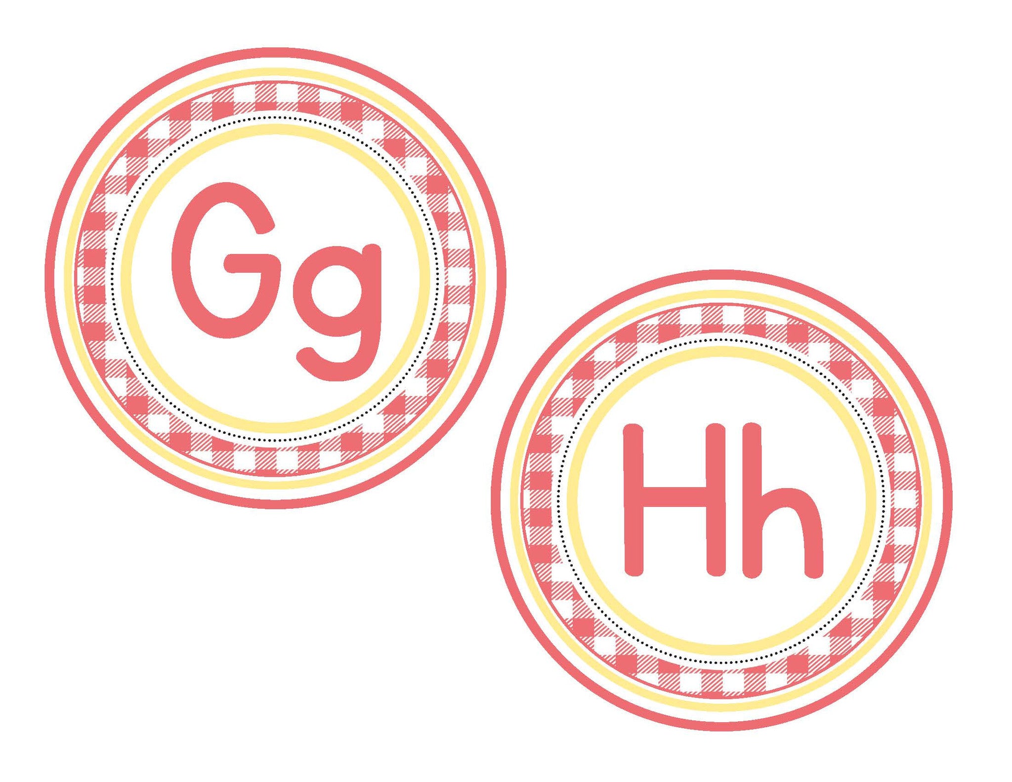 Word Wall Labels Hello Sunshine Coral by UPRINT