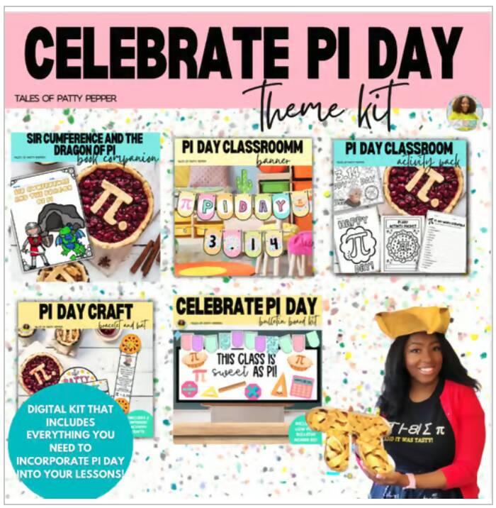 Pi Day: Classroom Theme Kit Bundle – Schoolgirl Style