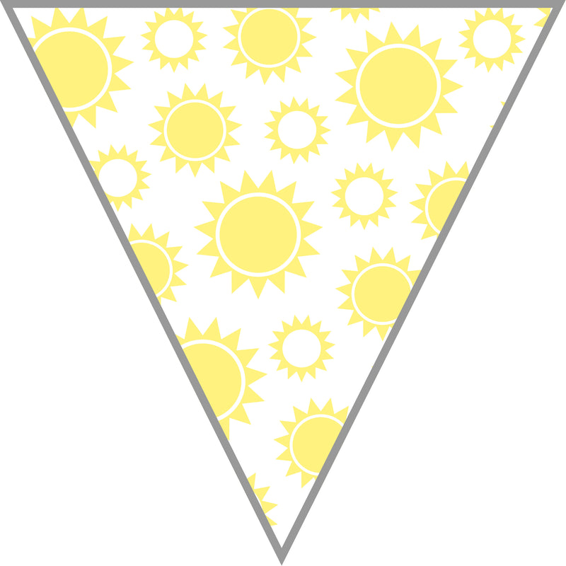 Large Pennant Banner | Hello! Sunshine | UPRINT | Schoolgirl Style