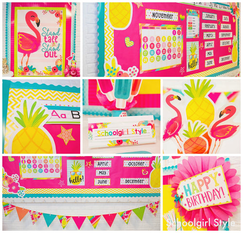 "Pina Colada Pineapple" | Full UPRINT Bundle | Printable Classroom Decor | Teacher Classroom Decor | Schoolgirl Style