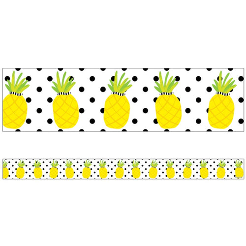 Tropical Pineapple Classroom Bulletin Board Border by Schoolgirl Style