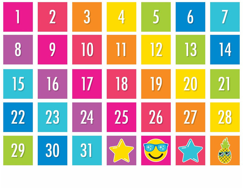 Neon Pop - Neon Pocket Chart Calendar {UPRINT}