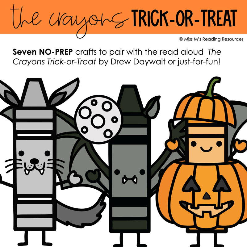 Halloween Craft The Crayons Trick or Treat Activities