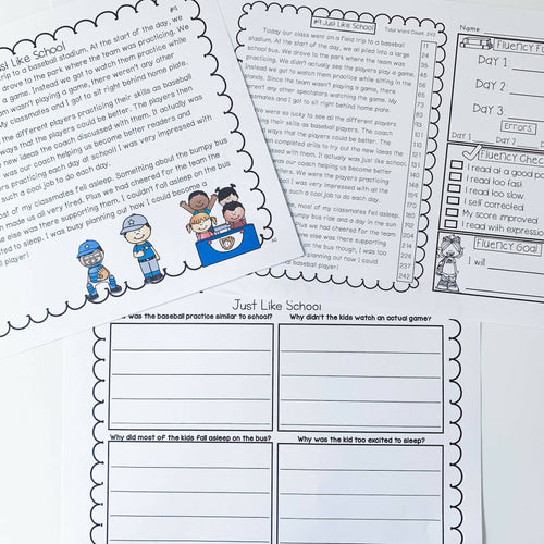 3rd-5th Grade Fluency Passages Bundle | Printable Teacher Resources | Literacy with Aylin Claahsen