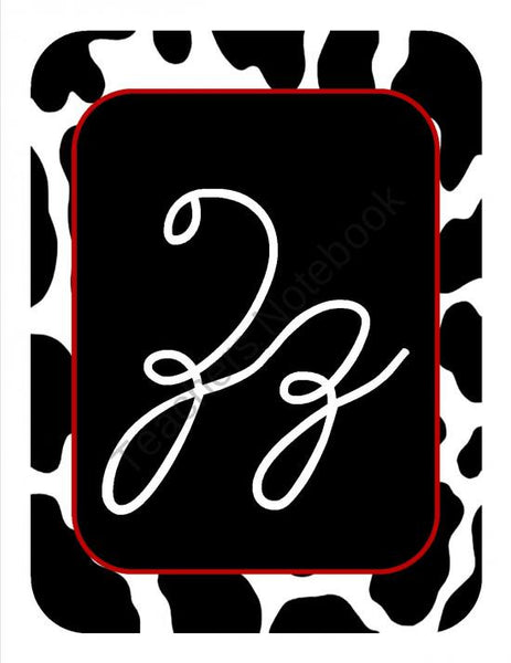 Alphabet Letters - Cursive | Wild Wild Western | UPRINT | Schoolgirl S ...