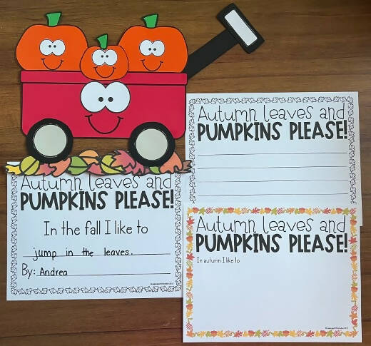 Autumn Leaves and Pumpkins Please! Fall Writing Craft