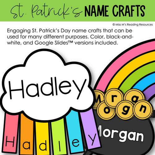 St Patricks Day Craft St Patricks Day Name Craft Bulletin Board Rainbow Crafts