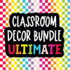 Pops of Rainbow Rays | Ultimate Classroom Theme Decor Bundle | Retro Rainbow Classroom Decor | Teacher Classroom Decor | Schoolgirl Style