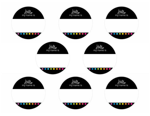Name Tag and Nameplates Neon Pop by UPRINT