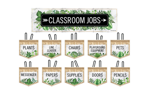 Boho Classroom Jobs Mini Bulletin Board Set Simply Boho By Schoolgirl Style