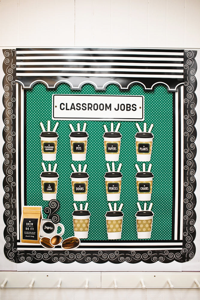 Schoolgirl Style - Industrial Cafe Classroom Jobs Mini Bulletin Board Set