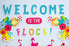 "Welcome to the Flock" Bulletin Board Set | Simply Stylish Tropical | UPRINT | Schoolgirl Style