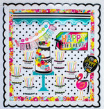 Birthday Bulletin Board Set | Simply Stylish Tropical Pineapple | UPRINT | Schoolgirl Style
