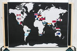 World Map and Continents Cut Outs {UPRINT}