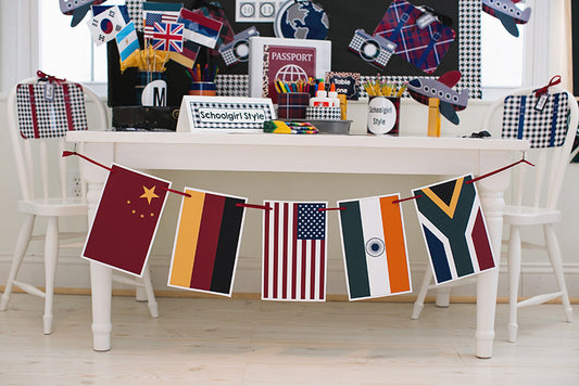 Large Country Flag Cut Out World Traveler by UPRINT