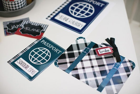 Suitcase Cut Out World Traveler by UPRINT