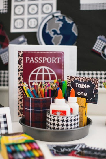 Globe Cut Outs | World Traveler | UPRINT | Schoolgirl Style