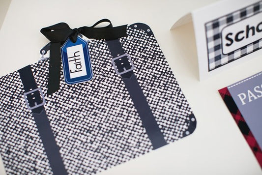 Suitcase Cut Outs | World Traveler | UPRINT | Schoolgirl Style