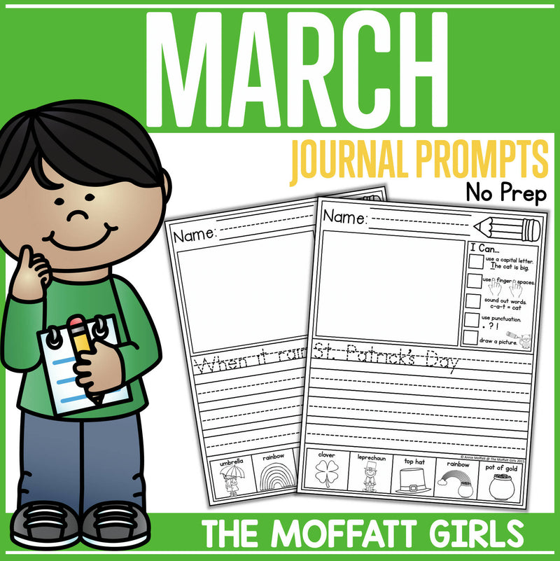 March Journal Prompts by The Moffatt Girls